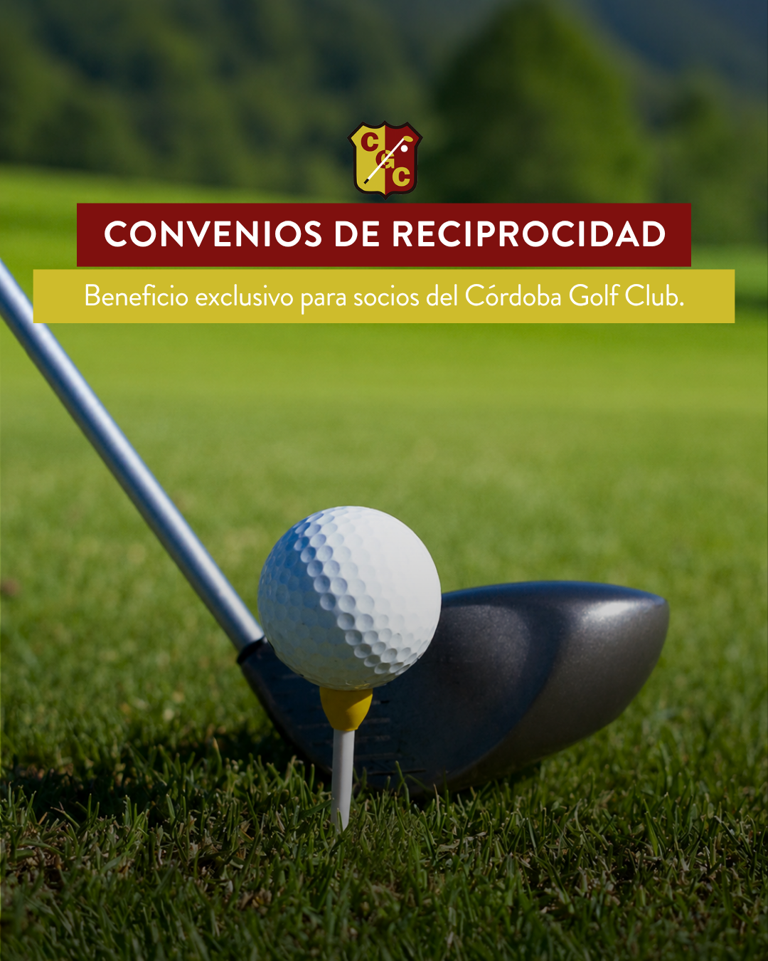 ¡Ser socio del Córdoba Golf Club te permite jugar en otros clubes!